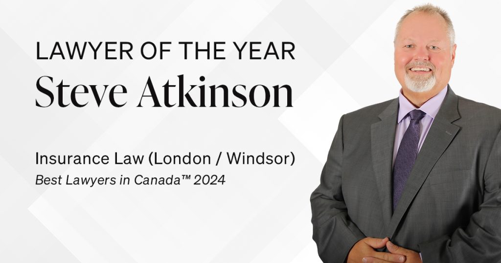 Lawyer of the year steve atkinson insurance law london windermere.